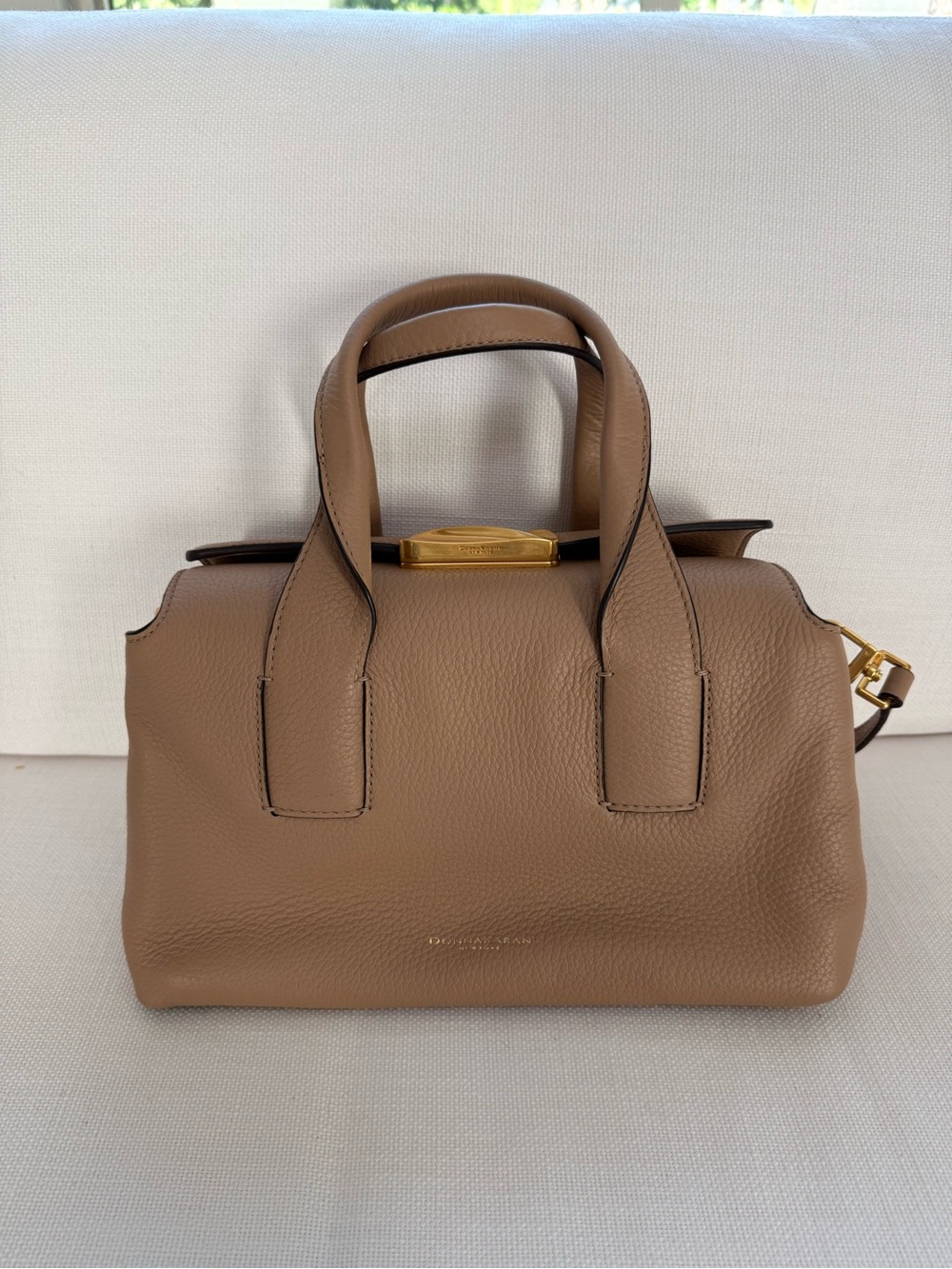 DONNA KARAN AMAGANSETT LEATHER SATCHEL BAG